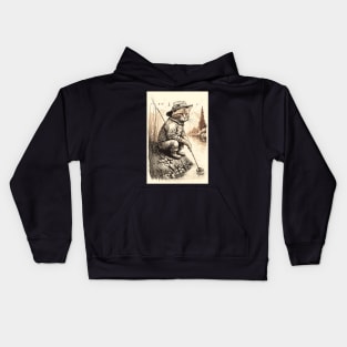 Cat Fisherman - Cat Fishing Kids Hoodie